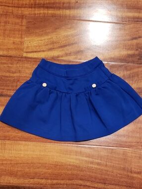 Janie and Jack EUC 6-12 months cobalt blue ponte skirt